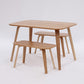 Solid Wood Dining Room Table Contemporary Natural Dining Site Table