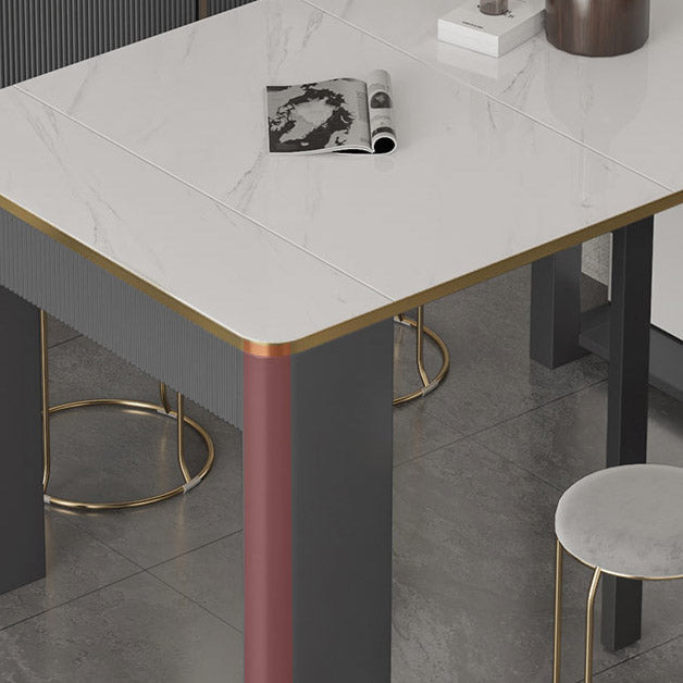 Rectangle Dîner table de cuisine table de cuisine contemporaine table à manger