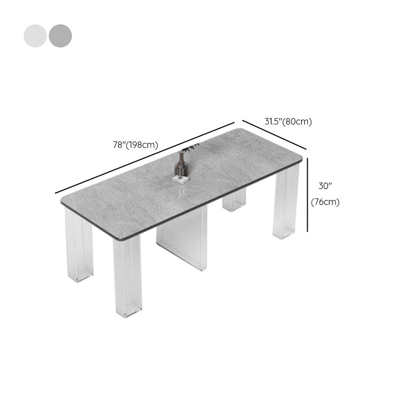 Rectangle Dîner table de cuisine table de cuisine contemporaine table à manger