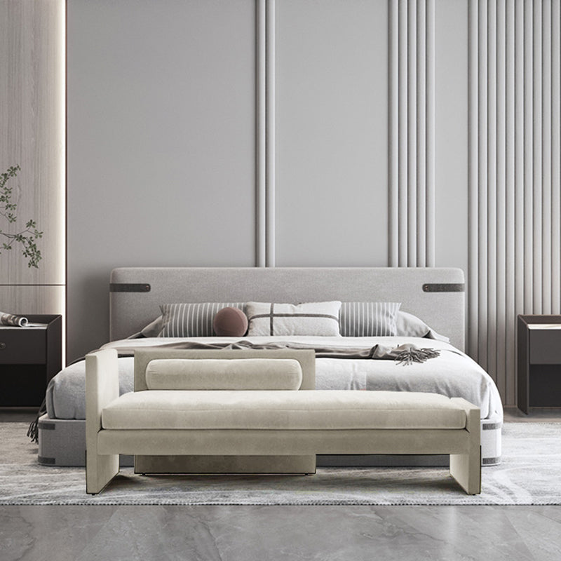 Living Room Chaise Square Arms Modern Style Chaise Lounge with Upholster Clearhalo 'Chairs & Seating' 'Chaise Lounge' 'chaise_lounge' 'furn' 'furn_chaise_lounge' 'Furniture' 'Living Room Furniture' 7261516