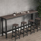 Modern Rectangle Wood Bar Table 2/3/4/5 Pieces Bar Table Set for Cafe Clearhalo 'Bar Furniture' 'furn' 'furn_home_bar_bar_sets' 'Furniture' 'Home Bars & Bar Sets' 'home_bar_bar_sets' 'Kitchen & Dining Furniture' 7262094