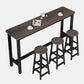 Modern Rectangle Wood Bar Table 2/3/4/5 Pieces Bar Table Set for Cafe Table & Chair(s) 4 Piece Set Clearhalo 'Bar Furniture' 'furn' 'furn_home_bar_bar_sets' 'Furniture' 'Home Bars & Bar Sets' 'home_bar_bar_sets' 'Kitchen & Dining Furniture' 7262096