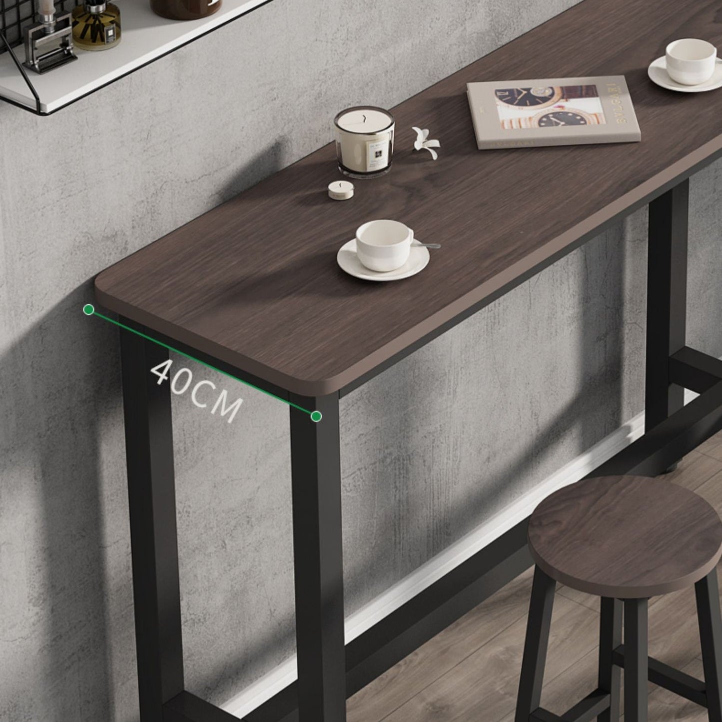 Modern Rectangle Wood Bar Table 2/3/4/5 Pieces Bar Table Set for Cafe Clearhalo 'Bar Furniture' 'furn' 'furn_home_bar_bar_sets' 'Furniture' 'Home Bars & Bar Sets' 'home_bar_bar_sets' 'Kitchen & Dining Furniture' 7262103