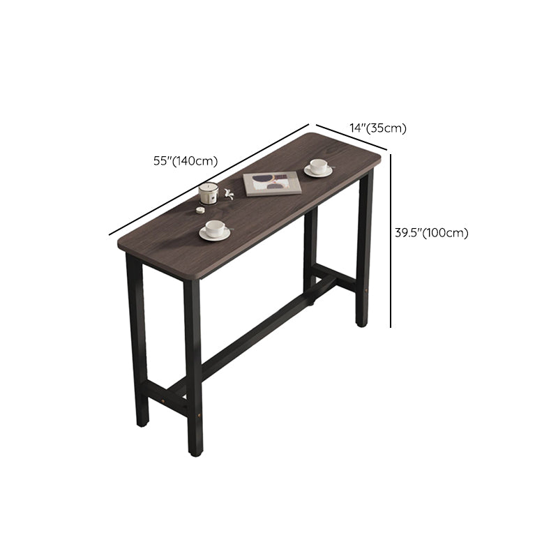 Modern Rectangle Wood Bar Table 2/3/4/5 Pieces Bar Table Set for Cafe Clearhalo 'Bar Furniture' 'furn' 'furn_home_bar_bar_sets' 'Furniture' 'Home Bars & Bar Sets' 'home_bar_bar_sets' 'Kitchen & Dining Furniture' 7262107