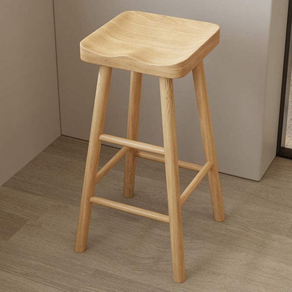 Modern Double Pedestal Bar Table Set 1/2/3 Pcs Solid Wood Bar Table and Backless Stools Clearhalo 'Bar Furniture' 'furn' 'furn_home_bar_bar_sets' 'Furniture' 'Home Bars & Bar Sets' 'home_bar_bar_sets' 'Kitchen & Dining Furniture' 7262124