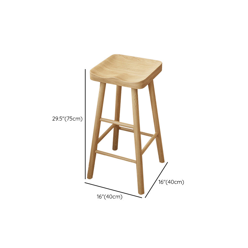 Modern Double Pedestal Bar Table Set 1/2/3 Pcs Solid Wood Bar Table and Backless Stools Clearhalo 'Bar Furniture' 'furn' 'furn_home_bar_bar_sets' 'Furniture' 'Home Bars & Bar Sets' 'home_bar_bar_sets' 'Kitchen & Dining Furniture' 7262136