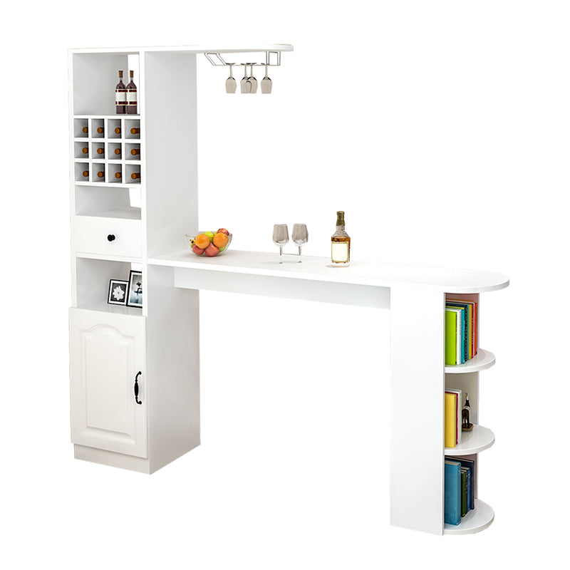 Modern Rectangle Wood Counter Table 3 Pieces Bar Table Set for Living Room Clearhalo 'Bar Furniture' 'furn' 'furn_home_bar_bar_sets' 'Furniture' 'Home Bars & Bar Sets' 'home_bar_bar_sets' 'Kitchen & Dining Furniture' 7262142