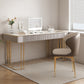 Simple Style Gold Base Office Desk Rectangular Home Writing Desk Clearhalo 'furn' 'furn_office_desk' 'Furniture' 'Office Desks' 'Office Furniture' 'office_desk' 7262220
