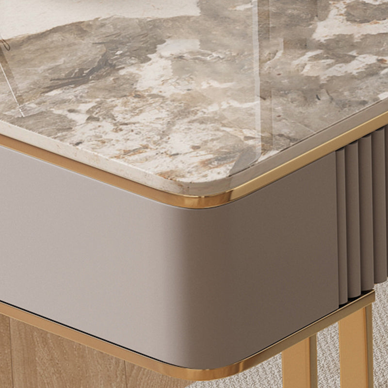 Simple Style Gold Base Office Desk Rectangular Home Writing Desk Clearhalo 'furn' 'furn_office_desk' 'Furniture' 'Office Desks' 'Office Furniture' 'office_desk' 7262223