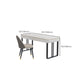 Modern Style Black Office Task Desk Rectangular Shape Writing Desk with 2-Legs