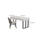 Modern Style Black Office Task Desk Rectangular Shape Writing Desk with 2-Legs