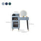 Contemporary Solid Wood Vanity Dressing Table with Mirror and Stool