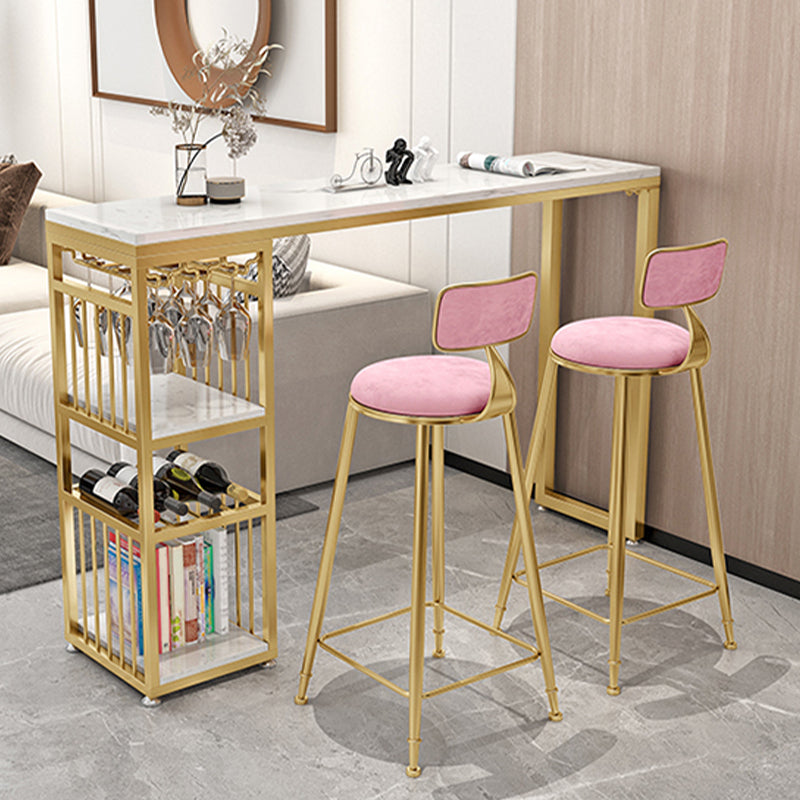 Industrial Armless Dining Stools Round Bar Stools with Metal Base Clearhalo 'Bar Furniture' 'Bar Stools' 'bar_stools' 'furn' 'furn_bar_stools' 'Furniture' 'Kitchen & Dining Furniture' 7263469