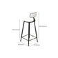 Industrial Armless Dining Stools Round Bar Stools with Metal Base Clearhalo 'Bar Furniture' 'Bar Stools' 'bar_stools' 'furn' 'furn_bar_stools' 'Furniture' 'Kitchen & Dining Furniture' 7263500