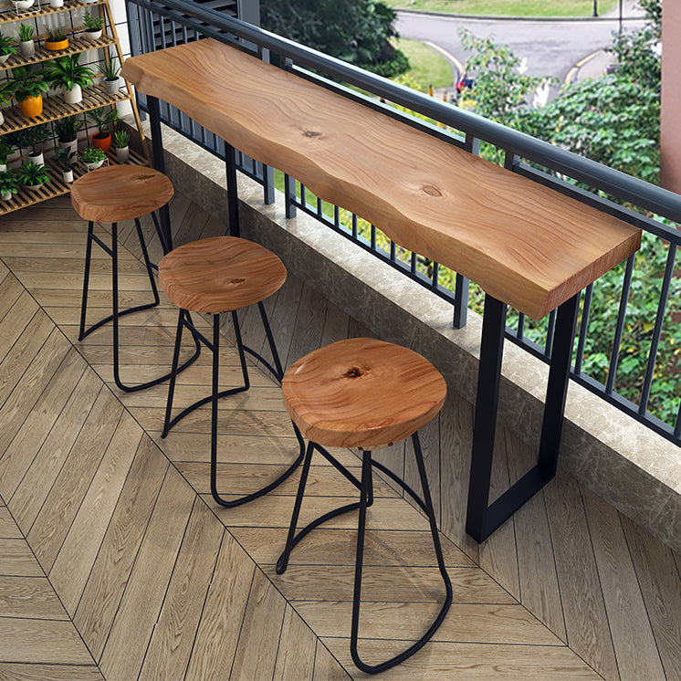Solid Wood Bar Stools Modern Backless Dining Stools with Footrest Clearhalo 'Bar Furniture' 'Bar Stools' 'bar_stools' 'furn' 'furn_bar_stools' 'Furniture' 'Kitchen & Dining Furniture' 7263606