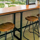 Contemporary Bar Stools Armless Dining Stools with Metal Base