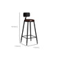 Contemporary Bar Stools Armless Dining Stools with Metal Base