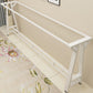 Modern Wood Rectangle Bar Table Metal Base for Milk Tea Shop