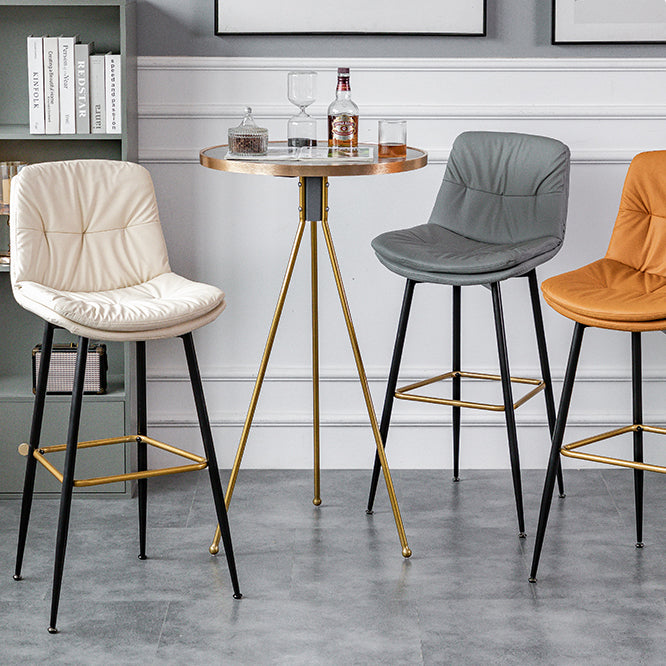 Modern Round Bar Table Artificial Wood Table Metal Base for Balcony Clearhalo 'Bar Furniture' 'Bar Tables' 'bar_tables' 'furn' 'furn_bar_tables' 'Furniture' 'Kitchen & Dining Furniture' 7263733