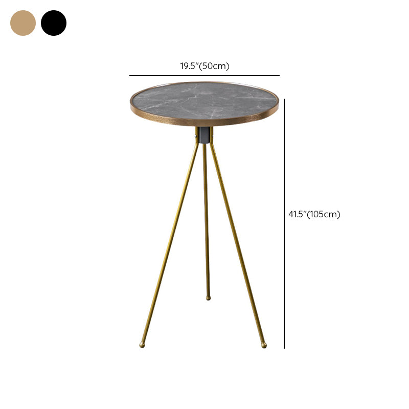 Modern Round Bar Table Artificial Wood Table Metal Base for Balcony Clearhalo 'Bar Furniture' 'Bar Tables' 'bar_tables' 'furn' 'furn_bar_tables' 'Furniture' 'Kitchen & Dining Furniture' 7263734