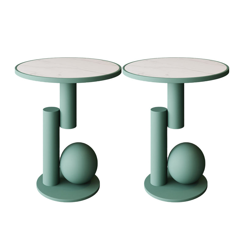 Glam bedkast metalen accenttafel nachtkastje voor slaapkamer