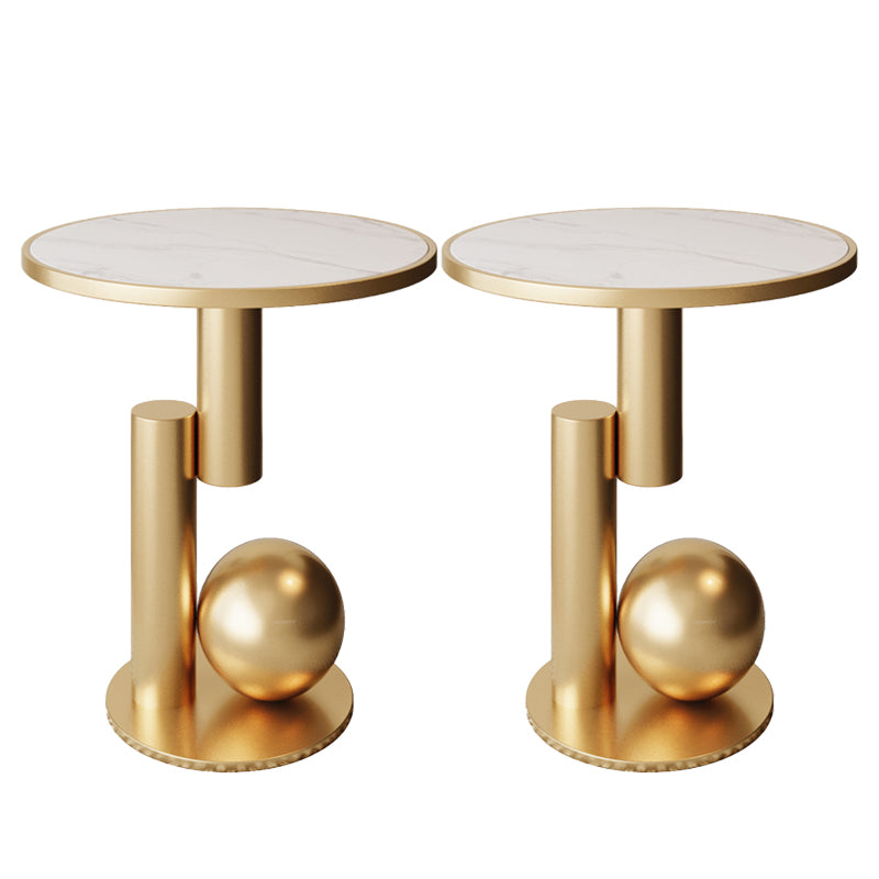 Glam bedkast metalen accenttafel nachtkastje voor slaapkamer