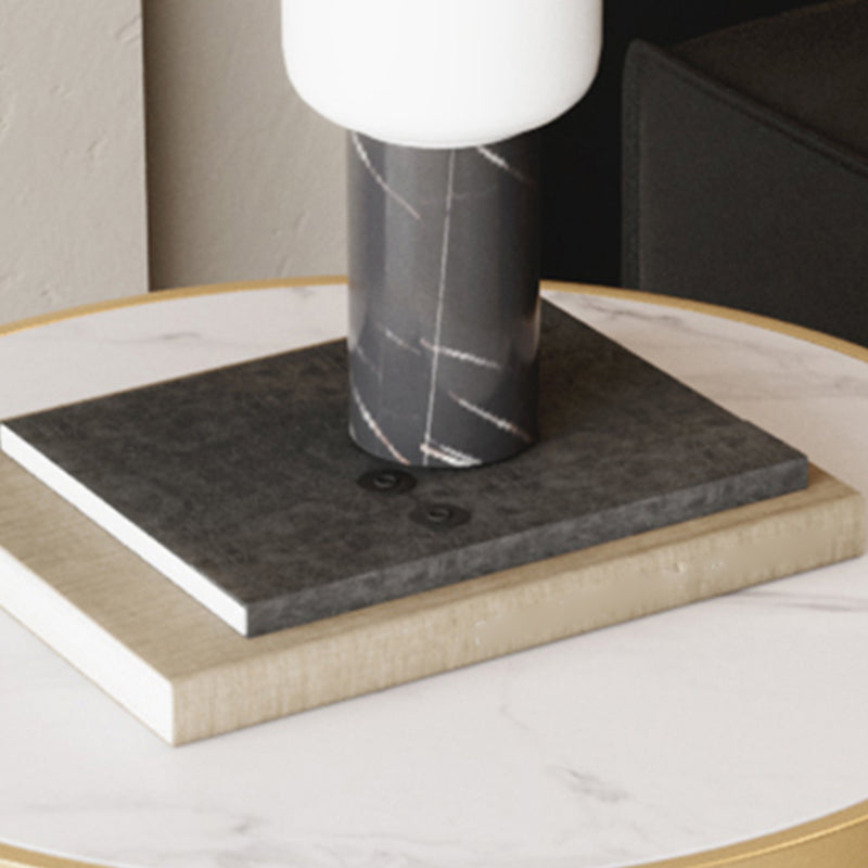 Glam bedkast metalen accenttafel nachtkastje voor slaapkamer