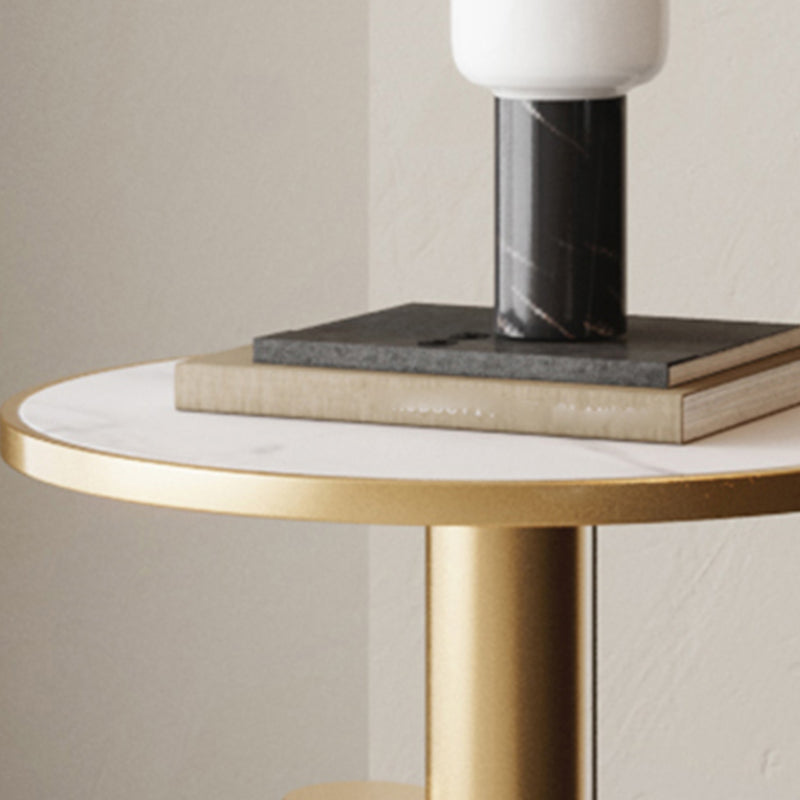 Glam bedkast metalen accenttafel nachtkastje voor slaapkamer