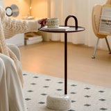 14" Wide Contemporary Corner Table Pedestal Round Accent Side Table Clearhalo 'Coffee & Accent Tables' 'End & Side Tables' 'end_side_tables' 'furn' 'furn_end_side_tables' 'Furniture' 'Living Room Furniture' 7263993