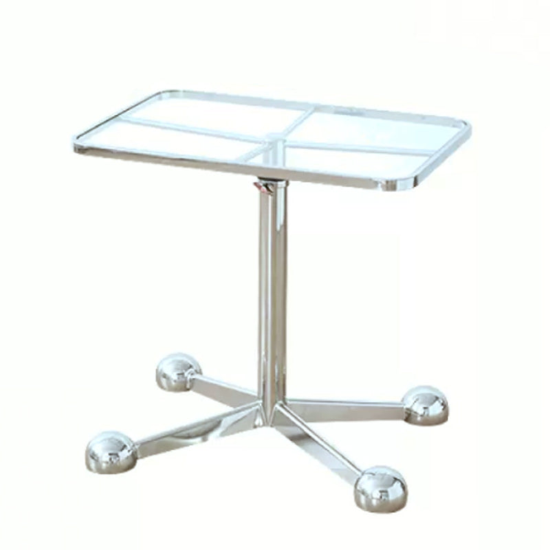 15"W Contemporary Corner Table Rectangular Accent Side Table Clear 1 Clearhalo 'Coffee & Accent Tables' 'End & Side Tables' 'end_side_tables' 'furn' 'furn_end_side_tables' 'Furniture' 'Living Room Furniture' 7264008