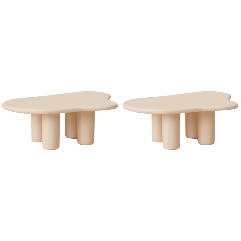 30" Wide Contemporary Corner Table Wood 4 Legs Accent Side Table Apricot 2 Clearhalo 'Coffee & Accent Tables' 'End & Side Tables' 'end_side_tables' 'furn' 'furn_end_side_tables' 'Furniture' 'Living Room Furniture' 7264030