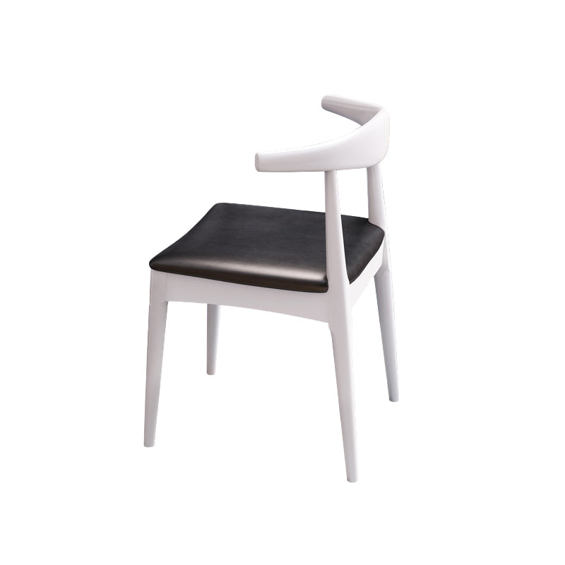 Dining Room Armless Dining Chair Rubberwood Open Back Dining Chair