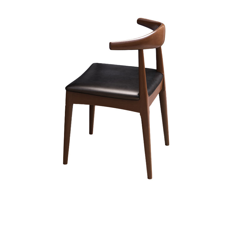 Dining Room Armless Dining Chair Rubberwood Open Back Dining Chair