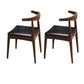 Dining Room Armless Dining Chair Rubberwood Open Back Dining Chair