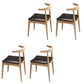 Dining Room Armless Dining Chair Rubberwood Open Back Dining Chair