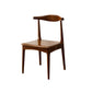 Dining Room Armless Dining Chair Rubberwood Open Back Dining Chair