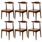 Dining Room Armless Dining Chair Rubberwood Open Back Dining Chair
