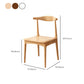 Dining Room Armless Dining Chair Rubberwood Open Back Dining Chair