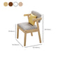 Dining Room Armless Dining Chair Rubberwood Open Back Dining Chair