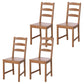 Speisesaal Armless Essstuhl Massive Holz Leiter Rückseite Stuhl