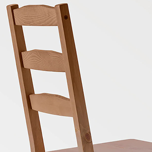 Speisesaal Armless Essstuhl Massive Holz Leiter Rückseite Stuhl