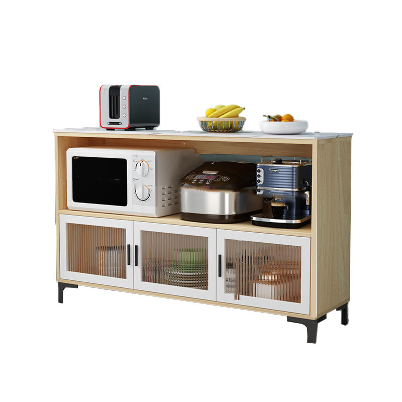 Eetkamer eiland eiland tafel moderne marmeren prep tafel met opbergkast