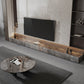 Brown Stone TV Stand Console Contemporary Media Console with Drawers Clearhalo 'furn' 'furn_tv_stands_entertainment_centers' 'Furniture' 'Living Room Furniture' 'TV Stands & Entertainment Centers' 'TV Stands & Media Storage Furniture' 'tv_stands_entertainment_centers' 7264349