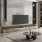 Brown Stone TV Stand Console Contemporary Media Console with Drawers Clearhalo 'furn' 'furn_tv_stands_entertainment_centers' 'Furniture' 'Living Room Furniture' 'TV Stands & Entertainment Centers' 'TV Stands & Media Storage Furniture' 'tv_stands_entertainment_centers' 7264350