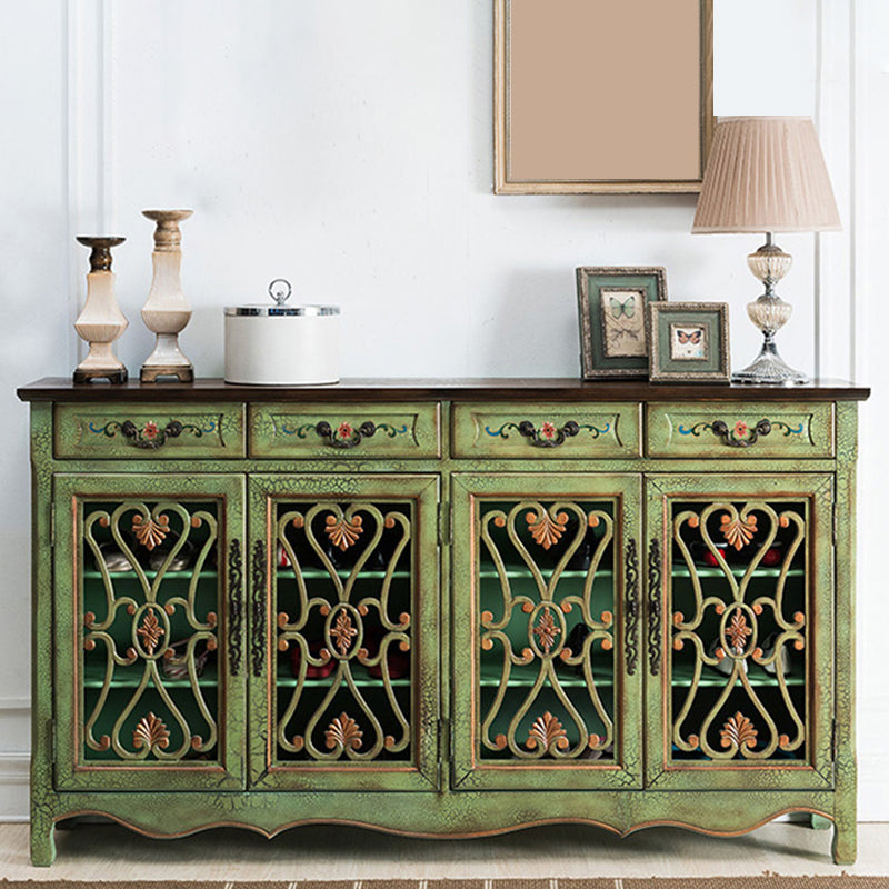 Industrial Cabriole Legs Storage Cabinet Solid Wood Storage Cabinet Clearhalo 'Cabinets & Chests' 'cabinets_chests' 'furn' 'furn_cabinets_chests' 'Furniture' 'Living Room Furniture' 7264428