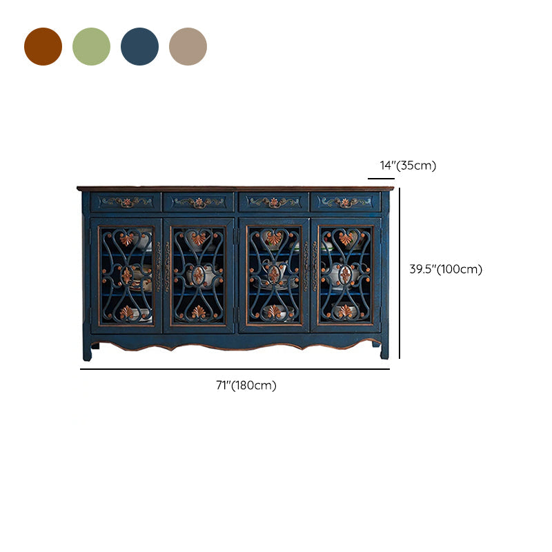Industrial Cabriole Legs Storage Cabinet Solid Wood Storage Cabinet Clearhalo 'Cabinets & Chests' 'cabinets_chests' 'furn' 'furn_cabinets_chests' 'Furniture' 'Living Room Furniture' 7264446