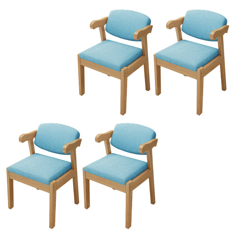 Open achterstoelen gestoffeerde eetkamerstoelen voor eetkamer