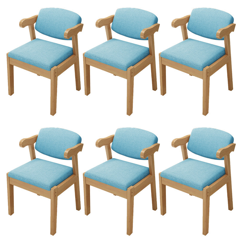 Open achterstoelen gestoffeerde eetkamerstoelen voor eetkamer