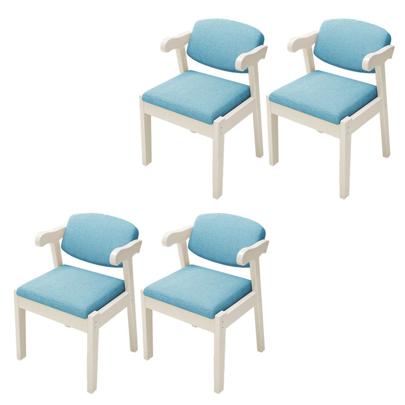 Open achterstoelen gestoffeerde eetkamerstoelen voor eetkamer