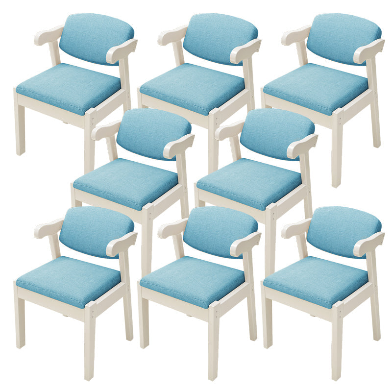 Open achterstoelen gestoffeerde eetkamerstoelen voor eetkamer